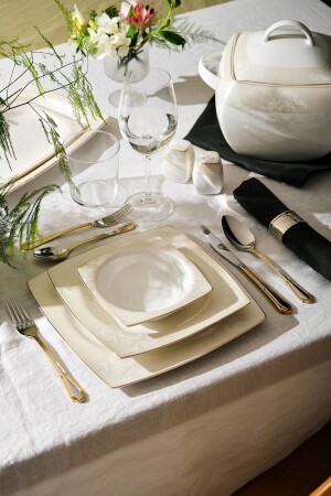 (م.ن.ز-سيدف) العظام الجميلة 60 قطعة عشاء مربع لـ 12 شخص 600. 15. 01. 2032 - Emsan