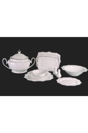 (منز-ديانا) الفضة 60 قطعة عشاء مجموعة 12 شخص Rl01-110 P404YMT. 29322. 01 - Royal London