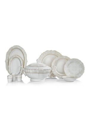 (منتز-سلينا) عشاء (مجموعة 60 قطعة ذهبية-3 1S6401-01001-ALT03 - Schafer