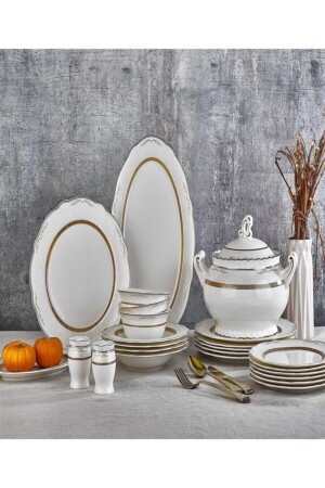 (منيز) الملكة (بيلربي) 60 قطعة عشاء مجموعة 60027 153 50. - Aryıldız