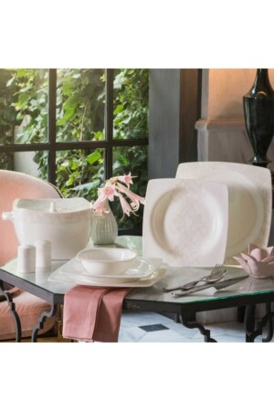 منز-عظم الاختيار 60 قطعة مربع عشاء مجموعة 9090204A8430 - KORKMAZ