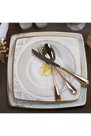 منز-عظم الاختيار 60 قطعة مربع عشاء مجموعة A8426 9090204A8426 - KORKMAZ