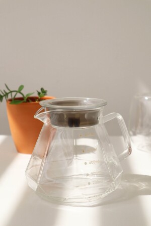 كوب قهوة من الزجاج المقدم 600 مل KCSS600 - MujoCoffee