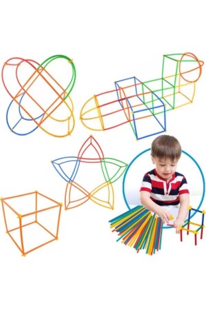 منز التعليمية التعليمية عصا البامبو 600 قطع اليد المهارات الحركية الذكاء تطوير الميكا مجموعة Xxl ديبوميكس 600bambu - DEDE