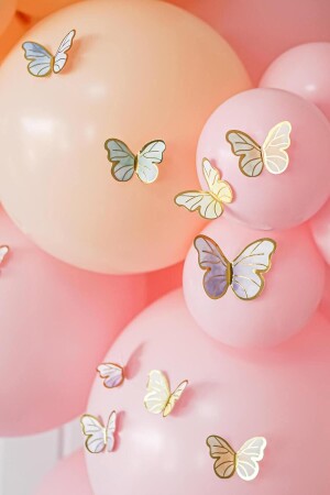 60'lı Makaron Kelebek Parti Süsü - Le Mabelle