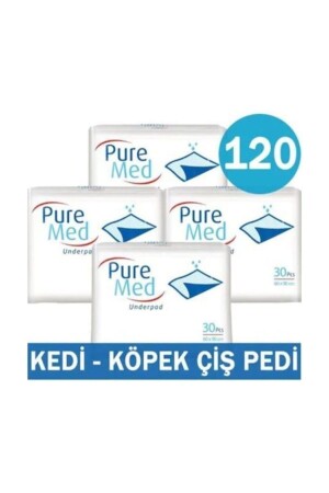 60x90 Cm Kedi Köpek Çiş Pedi 30'lu X 4 Paket (120 Adet) - 3