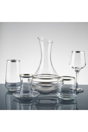 م.ن.ز-61 قطعة ماء فضي مجموعة 12 شخص P72S5109 - sudeka