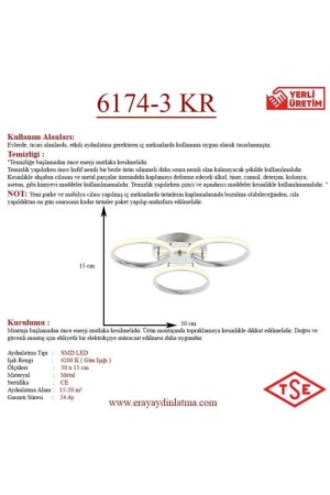 6174-3 Chrom-LED-Kronleuchter 6174-3 KR - 6