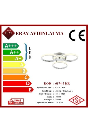 6174-3 Krom Led Avize 6174-3 KR - 4