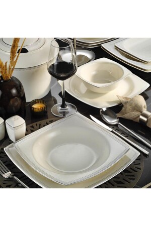 م.ن.ز-بون مار 62 قطعة 1079020 مجموعة عشاء نمط BNMR62YT4301079020 - Kütahya Porselen