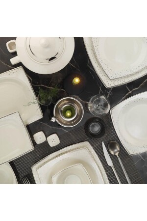 مـنـز-بـون مـار 62 قطعة 1175020 مجموعة عشاء نمطية BNMR62YT4301175020 - Kütahya Porselen