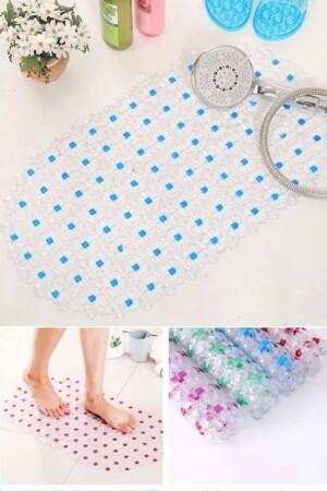 مقلاة من المطبخ ومحوض الحمام مع أكواب الصق (63x36 سم) حمام متعدد الألوان للمسنين p104a - Utelips