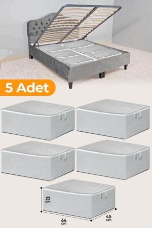 قطعة من النظام التنظيمي - كيس تخزين نوع الأريكة - كيس تخزين حجم كبير تحت الأساس 64 × 45 × 22 سم SERS995055 - Serstil