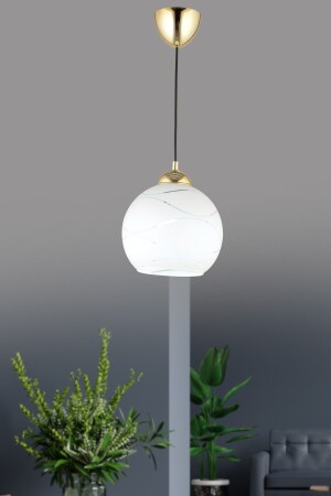 م.ن.ز-سيوولو واحد ضوء معلق زجاج ذو الذهب 64061 - Nisaluce