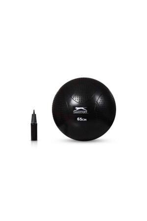 65 cm Anti-Burst-Gymball Schwarz (PUMPE INKLUSIVE) Pilates-Ball - 1