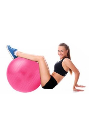 65 Cm Fitilli Pilates Topu Ve Pompa Seti Denge Yoga Spor Egzersiz Jimnastik Fitness Gym - 1