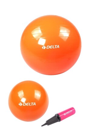 65 cm großer Pilates-Ball, 25 cm großer Mini-Balance-Ball und Pumpenset - 1