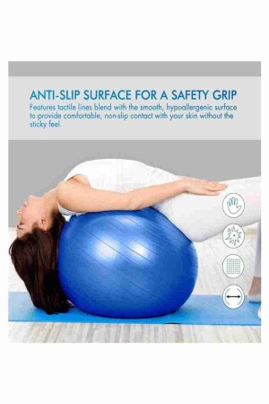 65 cm großer Pilates-Ball – Aufblaspumpe - 6