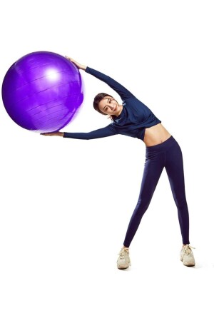 65 cm großer Pilates-Ball, dicker Yoga-Übungsball mit Pumpe - 3