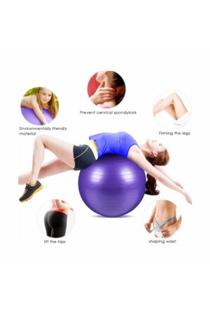 65 cm langer, schnurgebundener Pilates-Ball. Langlebiger, hochwertiger Pilates-Ball - 5