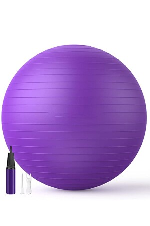 65 cm luxuriöser Pilates-Ball und bidirektionale Pumpe, hochwertiges Material, Yoga-Übungsball ultplttp1 - 1