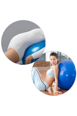 65 cm Pilates Ball Balance Yoga Sport Gymnastikball Gymnastik Fitnessball - 4