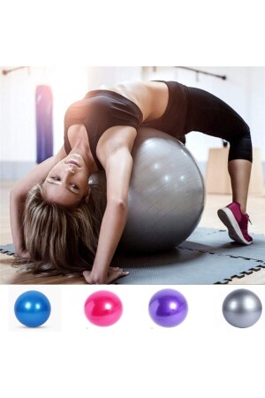 65 cm Pilates-Ball, graue Farbe, Y-Sports-Heimsportübung - 1