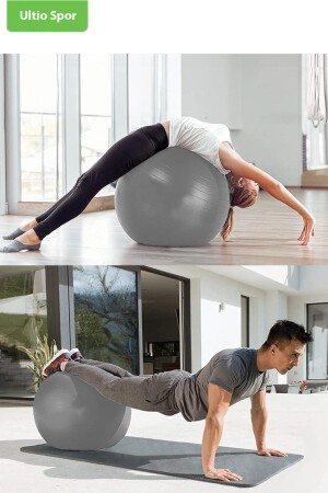 65 Cm Pilates Topu Patlamaya Karşı Özel Malzeme Jimnastik Top Sağlıklı Elastik Malzeme Renkli Kutulu - 1