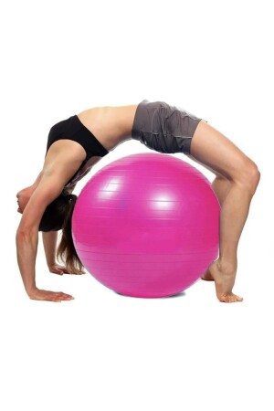 65 cm schnurgebundenes Pilates-Ball- und Pumpen-Set für Pilates, Yoga, Sport, Gymnastikball, Gymnastik, Fitness, Cardio - 1