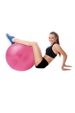 65 cm schnurgebundenes Pilates-Ball- und Pumpen-Set für Pilates, Yoga, Sport, Gymnastikball, Gymnastik, Fitness, Cardio - 5