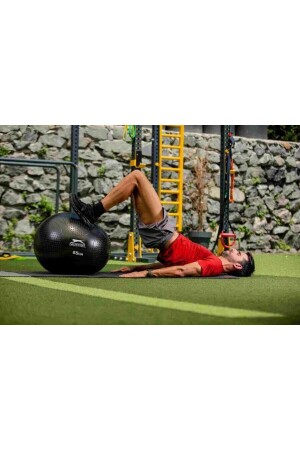 65cm Anti-burst Gymball Siyah (POMPA DAHİL) Pilates Topu - 3