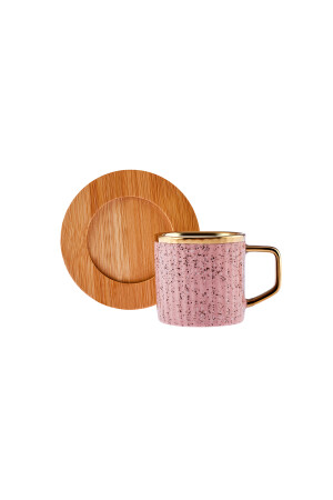 6er-Set bunte Kaffeetassen mit Bambustablett als Geschenk 90 ml 153. 03. 05. 0221-1 - 9