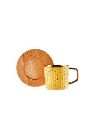 6er-Set bunte Kaffeetassen mit Bambustablett als Geschenk 90 ml 153. 03. 05. 0221-1 - 10