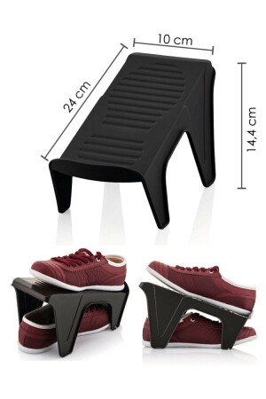 6'Lı Ayakkabı Düzenleyici Rampa - Meleni Home