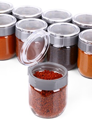 6'lı Cam Baharatlık Ve Saklama Kabı ( 425 Ml X 6 Adet) - Glass Spice Container And Storage Container TYC00634794699 - 4