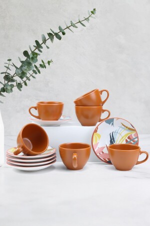 مجموعة من 6 كوبات من الشاي والقهوة - Trendmiya