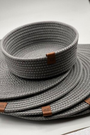 6'lı Hasır Supla Amerikan Servis Tabak Altlığı 31 cm-1 adet Ekmeklik sepet 18 cm - Miss Juli