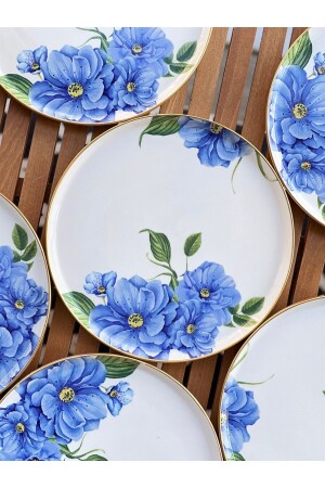 Set mit 6 modernen Luxus-Ocean-Serviertellern, 26 cm - Onedekor