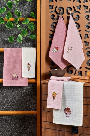 6'lı Mutfak Havlusu Dondurma Seti 40x60 - Casnack