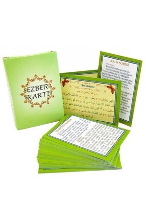 سورتات الصلاة و بطاقات التذكرة - 7 × 10 سم في صندوق - الخدر - Kervan Yayın Dağıtım