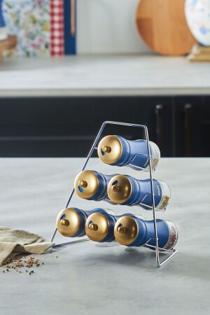 (منيز-بلو بيري) 7 قطع مثلث زجاجي طعم مجموعة 153. 03. 06. 8991 - Karaca