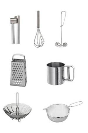 مجموعة مطبخات من 7 قطع 6 قطع: محطم الثوم - محطم - حفرة - دقيق - سيف - 2 - Hollyhome