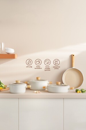 مجموعة من أدوات الطبخ من 7 قطع من كريستال سويسري - Emsan