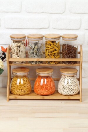 مجموعة من العطور من الزجاج من النقود من الخيزران، غطاء الخيزران، 7 قطع Fma05078 Fma05078 CZM247 - AROW