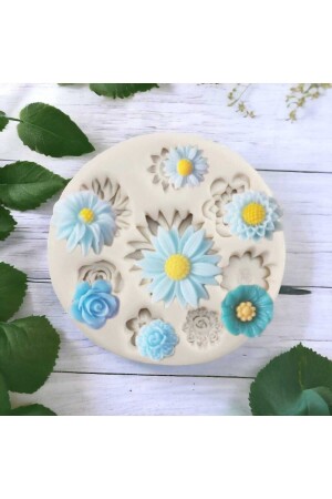 أزهار من نوع من النوع 7 قطع سليكون شمعة قماش - Hobi Yap