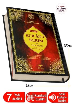 7 Merkmale des Heiligen Koran Arabisch Interlinear Türkisch Lesen Wortbedeutung Übersetzung Tajweedli Moschee Junge - 1