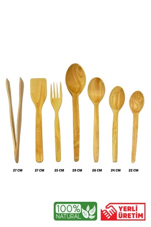 7 Parça Şimşir Kaşık-ahşap Spatula Tahta Kaşık Maşa-lüks Set YNGNŞMŞRKPÇDRN813454 - 2