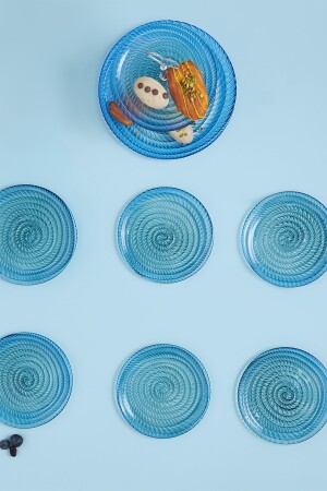 7-teiliges Mini-Kuchen-/Gebäck-/Dessert-Set aus Glas mit Ständer 153. 03. 06. 9998 - 2