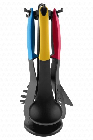 مـنـز-فيـنـج 7 قطع سليكون مطبخ الخدمة مع مقاعد ملونة اللونات اللحلة المجموعة الخدمة الملعقة - Valletta