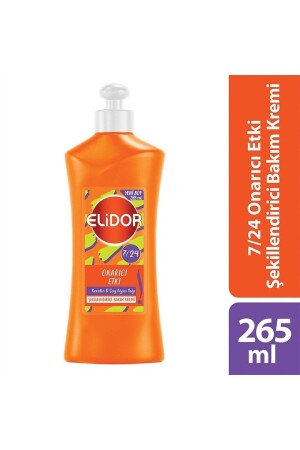 7-24 Şekillendirici Saç Bakım Kremi Onarıcı Etki Keratin & Çay Ağacı Yağı 265 ml - Elidor